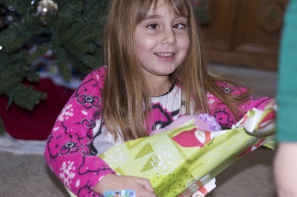 Her favorite gift last year. A CC (aka seahorse for babies) All of the younger siblings had one so she wanted one too. 