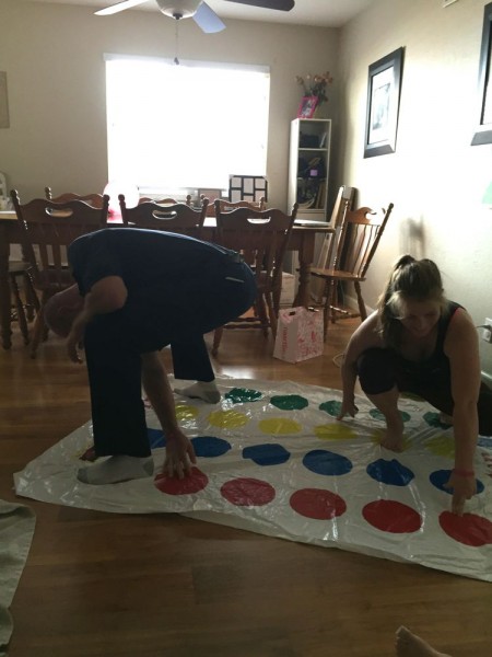 Why don't you and daddy play twister?