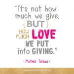 Not How Much We Give Quote