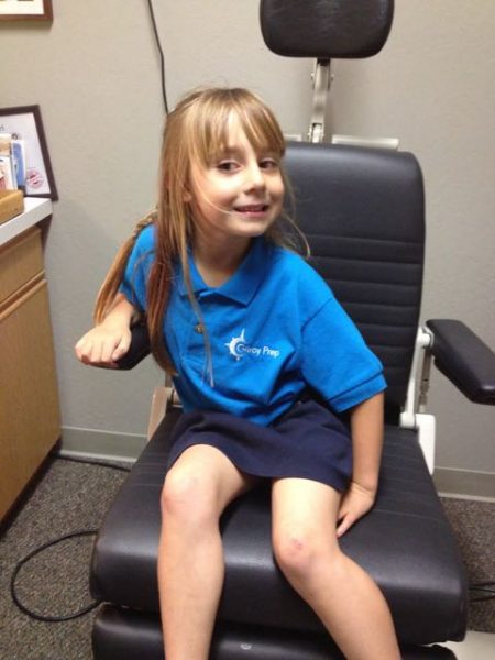 That first dr appointment when my worst thought was her getting glasses. 