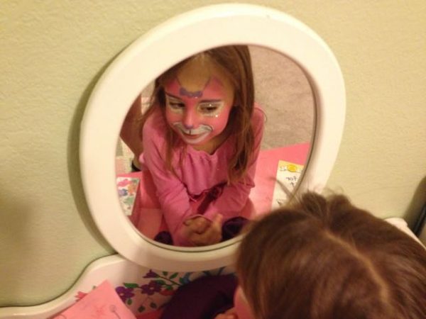 we painted her face that day we were home.. when we knew she had a tumor.. but didnt know if it was cancer..