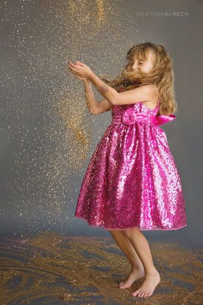 Our last year with her.. we had done the glitter photo shoot a few days prior.. By the end of Thanksgiving our whole family was covered in glitter... 